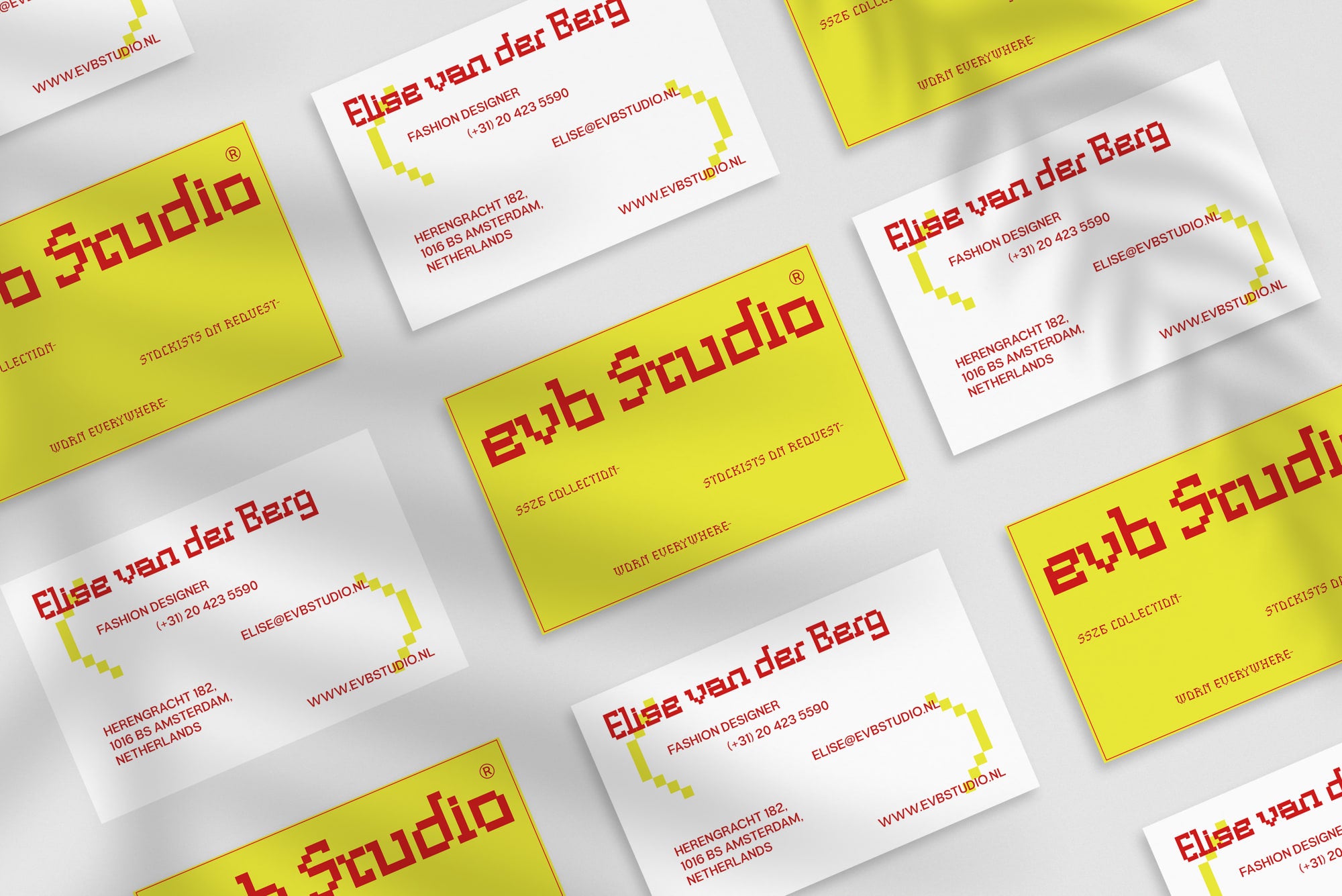 Monochrome Line business card – front and back view – minimalist typography 300gsm matte finish