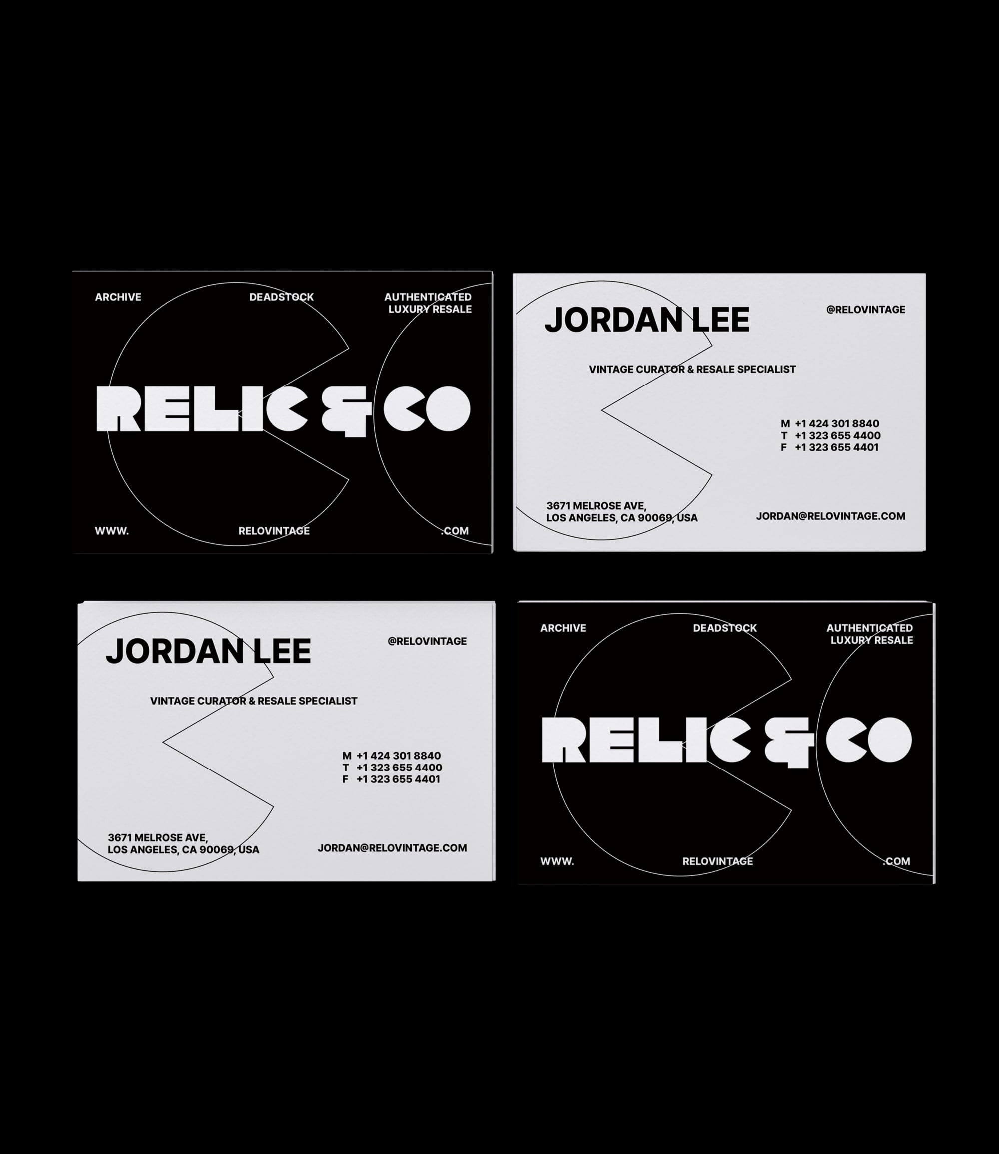 Custom printed vintage curator business card – retro semi-custom design – worldwide shipping