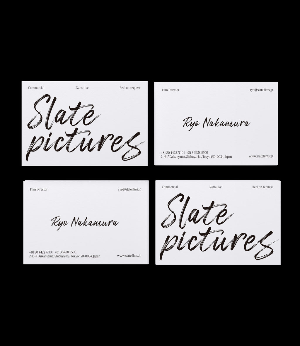 Custom printed film director business card – cinematic semi-custom design – worldwide shipping