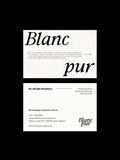 Aesthetic Clinic business card – Blanc Pur luxury design – printed 300gsm matte cardstock