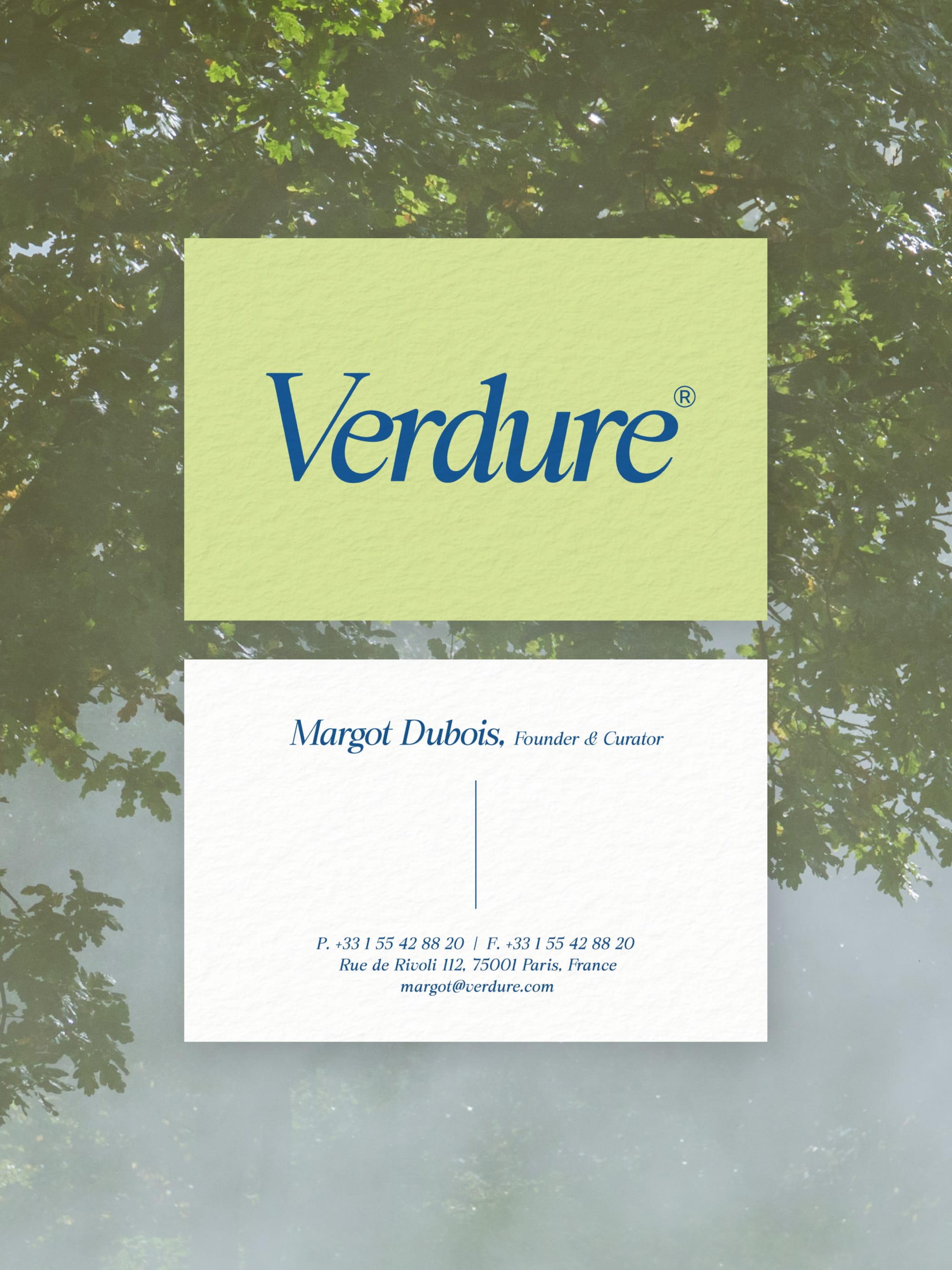 Eco Organic Beauty business card – Green Beauty organic design – printed 300gsm matte cardstock