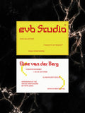 Fashion Studio business card – Monochrome Line minimalist design – printed 300gsm matte cardstock