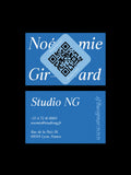 Visual Storyteller business card – Studio NG creative design – printed 300gsm matte cardstock
