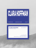 Business Coach business card – Clara Hoffman clean design – printed 300gsm matte cardstock
