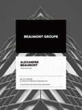 CEO Executive business card – Beaumont Groupe prestige design – printed 300gsm matte cardstock