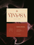 Yoga Instructor business card – Vinyasa earthy design – printed 300gsm matte cardstock