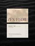 Pilates Instructor business card – Zen Flow sand beige design – printed 300gsm matte cardstock